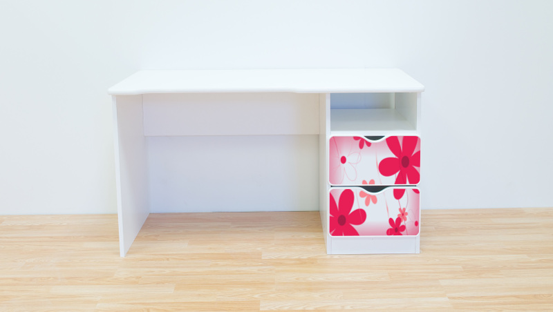 Becks písací stolík pravý Kvety